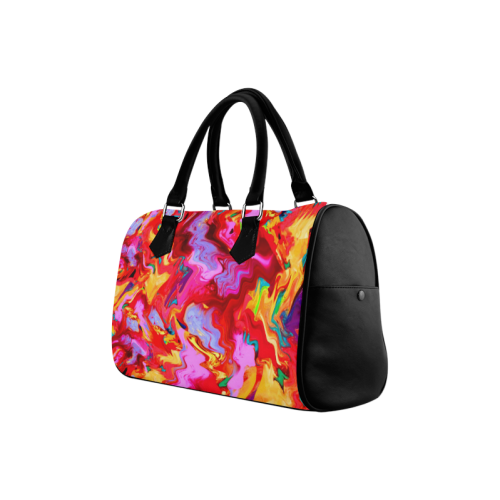 Abstract Painting Design Boston Handbag (Model 1621)