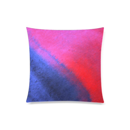 Abstract Watercolor Design Custom Zippered Pillow Case 20"x20"(Twin Sides)
