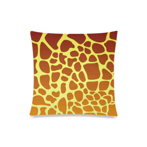 Animal Texture Custom Zippered Pillow Case 20"x20"(Twin Sides)