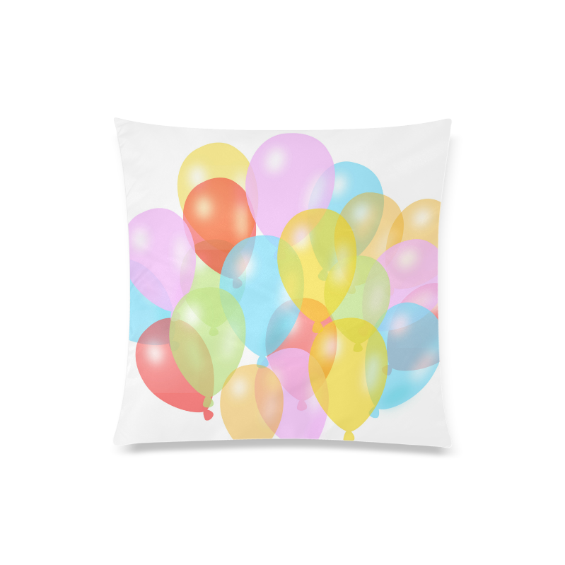 Balloons  Design Custom Zippered Pillow Case 20"x20"(Twin Sides)