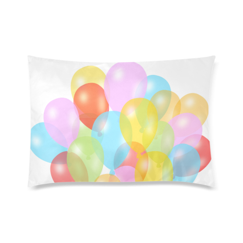 Balloons  Design Custom Zippered Pillow Case 20"x30"(Twin Sides)