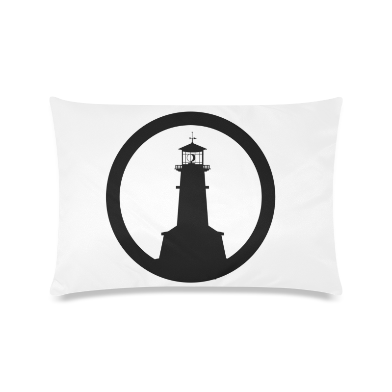 Lighthouse Custom Zippered Pillow Case 16"x24"(Twin Sides)