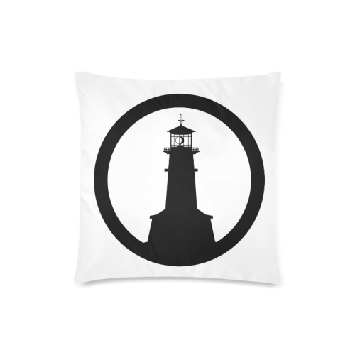Lighthouse Custom Zippered Pillow Case 18"x18"(Twin Sides)