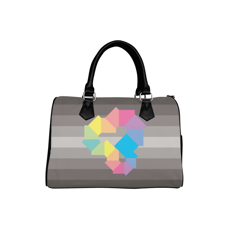 Square Spectrum (Rainbow) Boston Handbag (Model 1621)