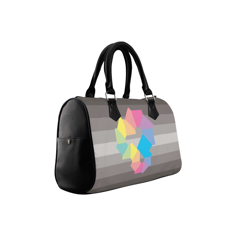 Square Spectrum (Rainbow) Boston Handbag (Model 1621)