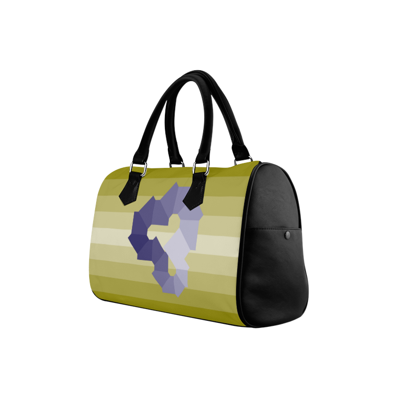Square Spectrum (Violet) Boston Handbag (Model 1621)