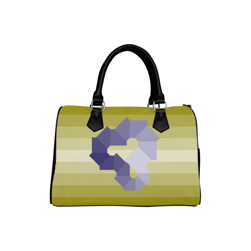 Square Spectrum (Violet) Boston Handbag (Model 1621)