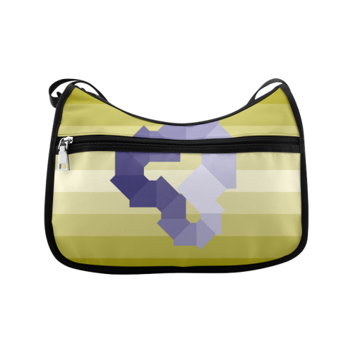 Square Spectrum (Violet) Crossbody Bags (Model 1616)