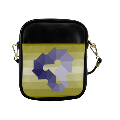 Square Spectrum (Violet) Sling Bag (Model 1627)