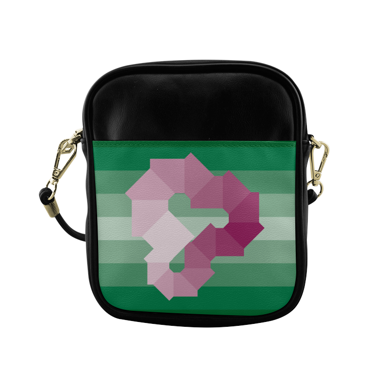 Square Spectrum (Magenta) Sling Bag (Model 1627)