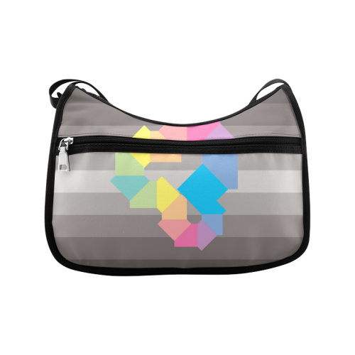 Square Spectrum (Rainbow) Crossbody Bags (Model 1616)