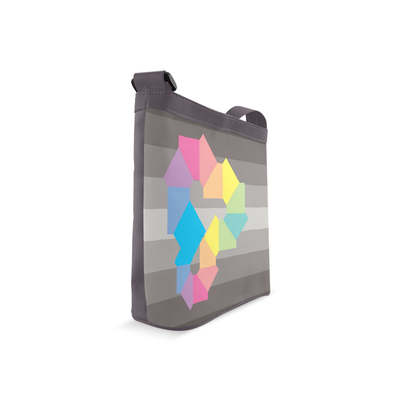 Square Spectrum (Rainbow) Crossbody Bags (Model 1613)