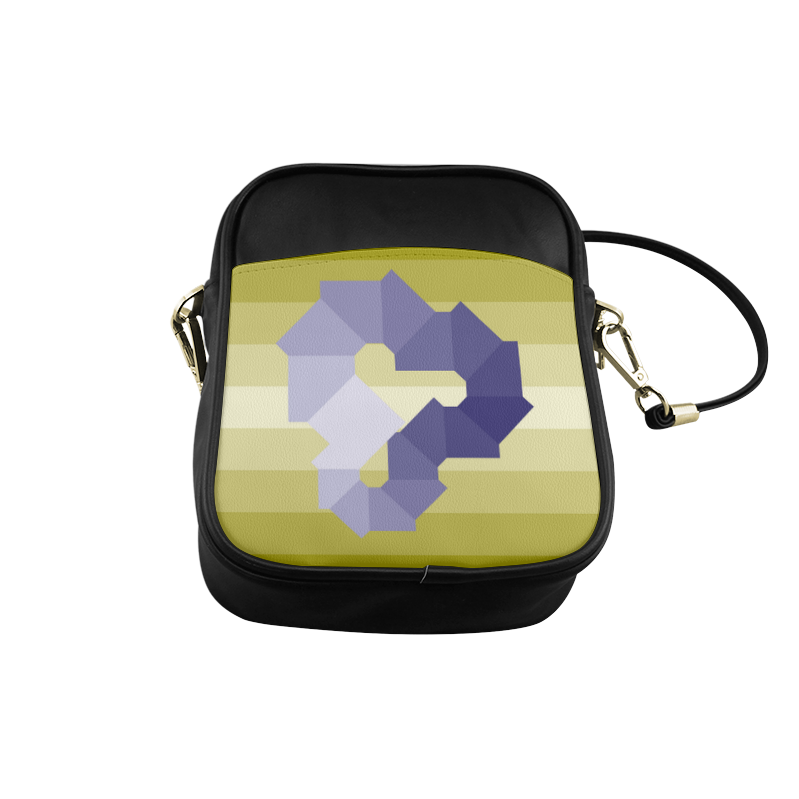 Square Spectrum (Violet) Sling Bag (Model 1627)