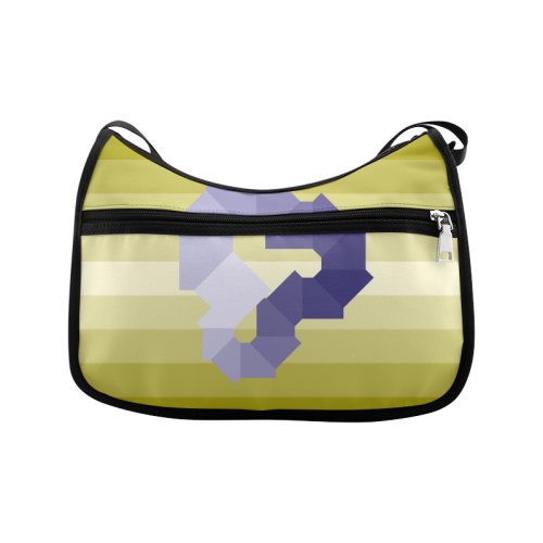 Square Spectrum (Violet) Crossbody Bags (Model 1616)