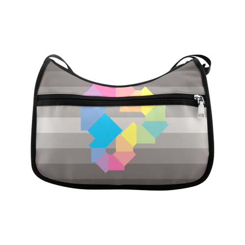 Square Spectrum (Rainbow) Crossbody Bags (Model 1616)