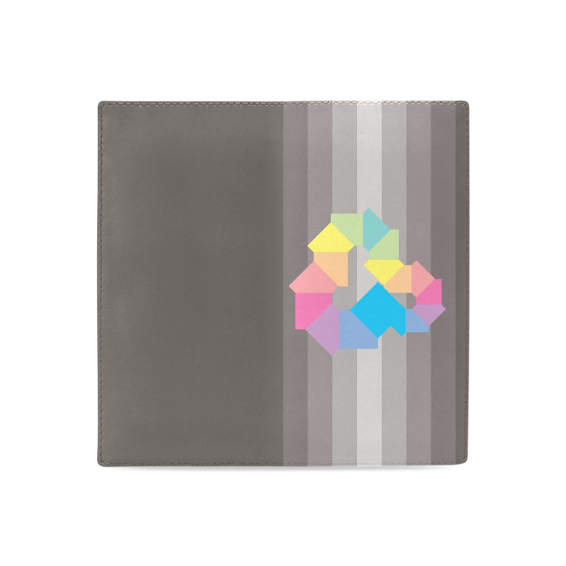 Square Spectrum (Rainbow) Women's Leather Wallet (Model 1611)