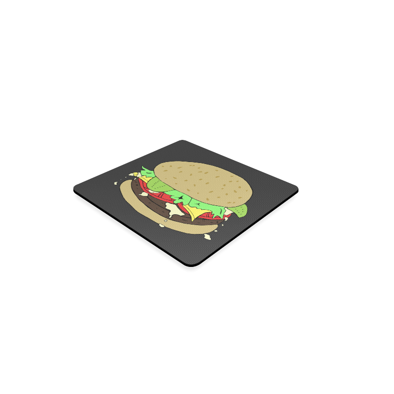 Cheeseburger Square Coaster
