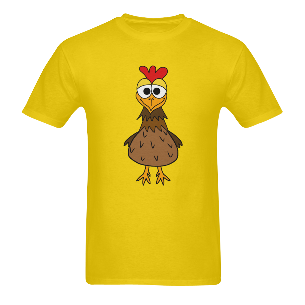 Silly Chicken Sunny Men's T- shirt (Model T06)
