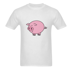 Fat Pig Sunny Men's T- shirt (Model T06) | ID: D49098