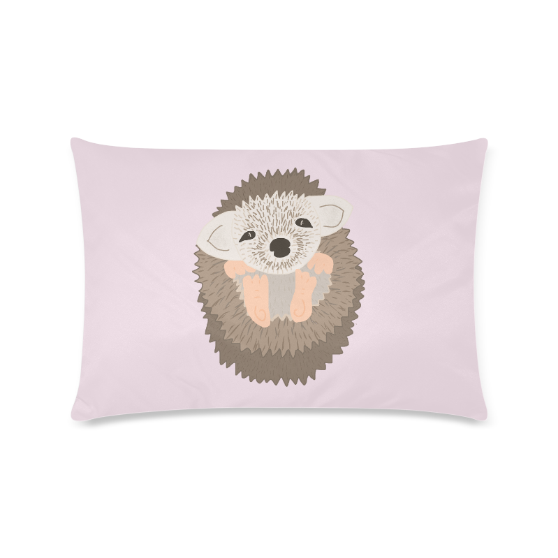 Baby Pygmy Hedgehog Custom Zippered Pillow Case 16"x24"(Twin Sides)