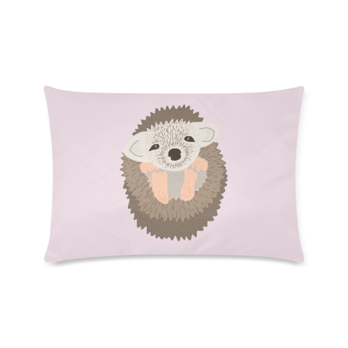 Baby Pygmy Hedgehog Custom Zippered Pillow Case 16"x24"(Twin Sides)