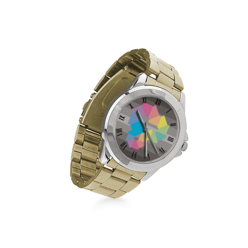 Square Spectrum (Rainbow) Women's Italian Charm Watch(Model 107)