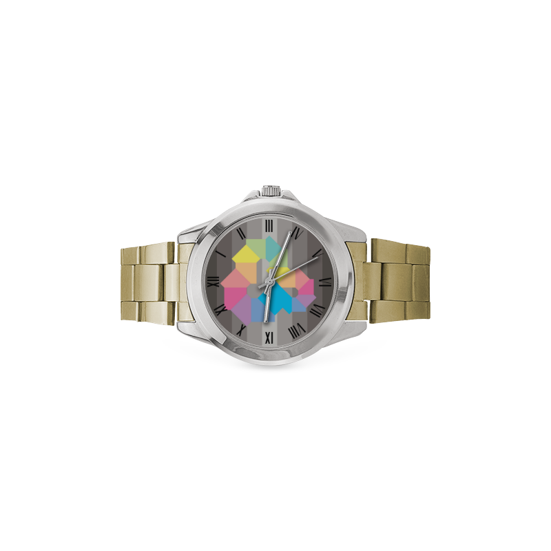 Square Spectrum (Rainbow) Women's Italian Charm Watch(Model 107)