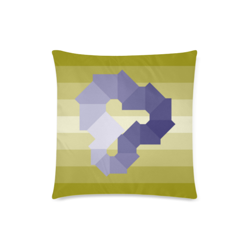 Square Spectrum (Violet) Custom Zippered Pillow Case 18"x18"(Twin Sides)