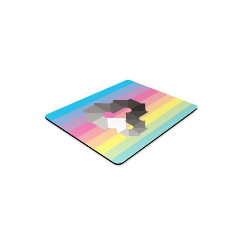 Square Spectrum (Grayscale) Rectangle Mousepad