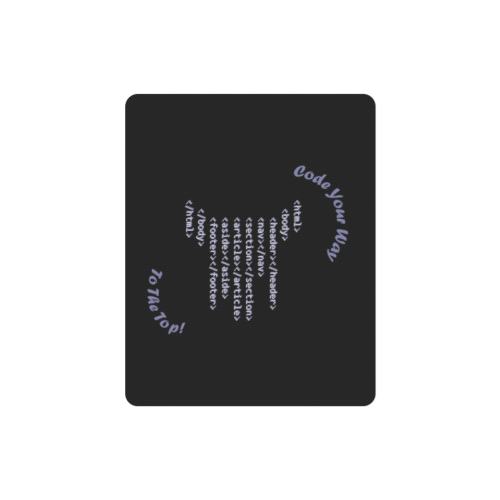 Code Your Way (Light) Rectangle Mousepad