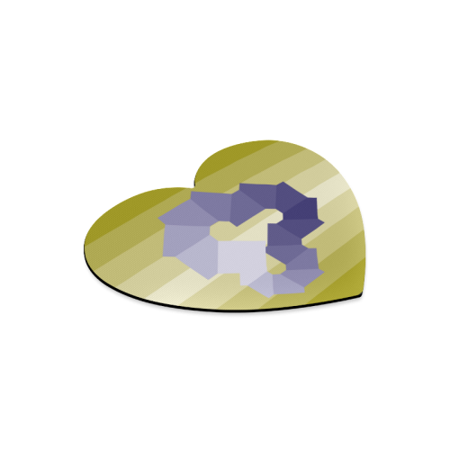 Square Spectrum (Violet) Heart-shaped Mousepad