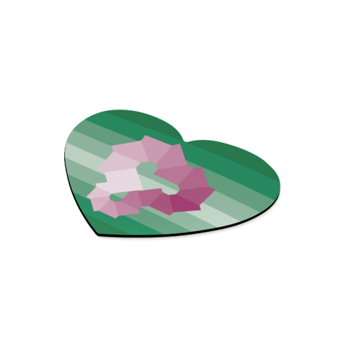 Square Spectrum (Magenta) Heart-shaped Mousepad