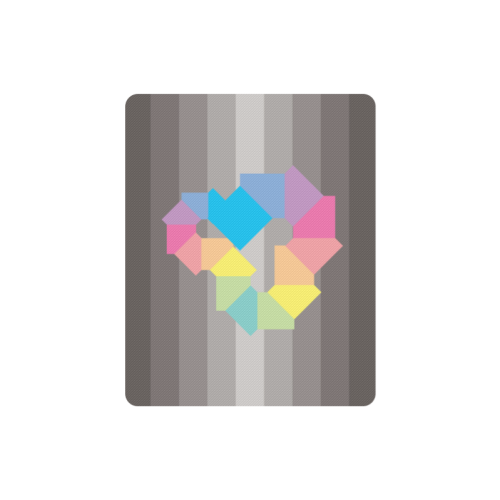 Square Spectrum (Rainbow) Rectangle Mousepad