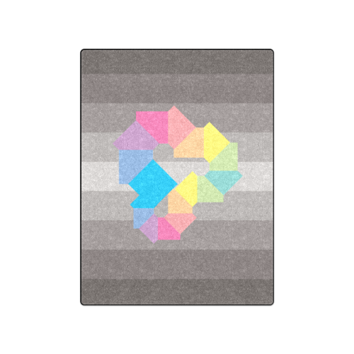 Square Spectrum (Rainbow) Blanket 50"x60"