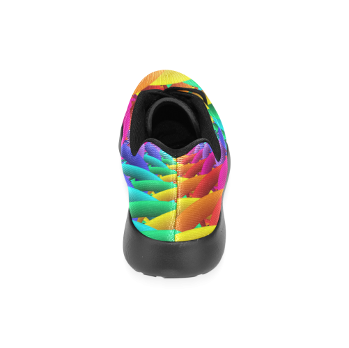 Psychedelic Rainbow Spiral Men's Running Shoes Men’s Running Shoes (Model 020)