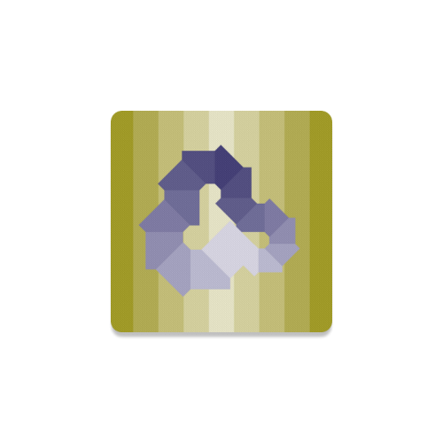 Square Spectrum (Violet) Square Coaster