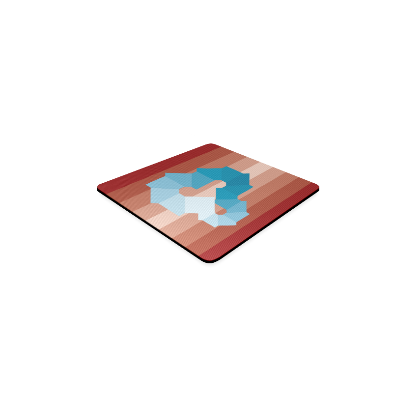 Square Spectrum (Cyan) Square Coaster