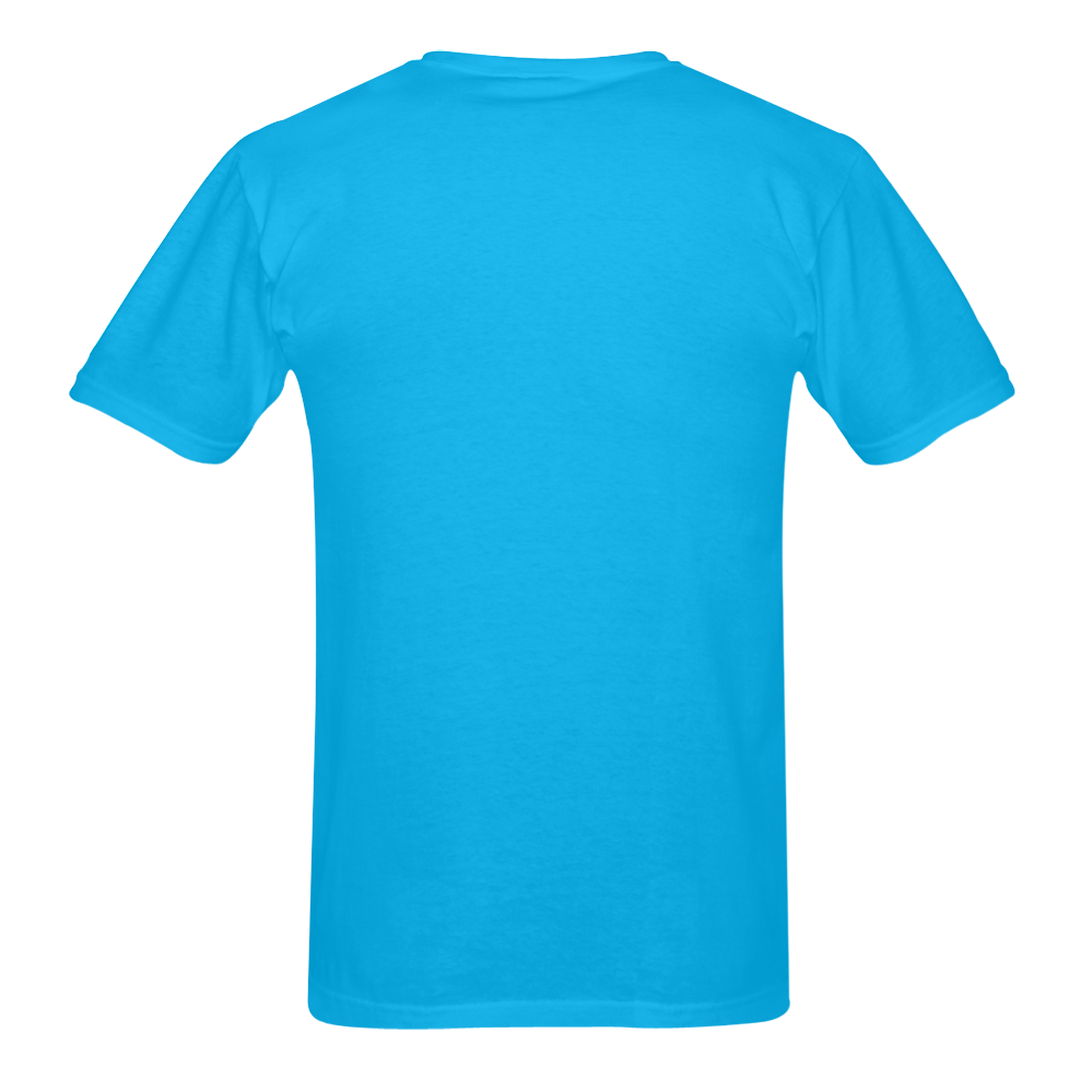 Cai Blue Shirt Sunny Men's T- shirt (Model T06)