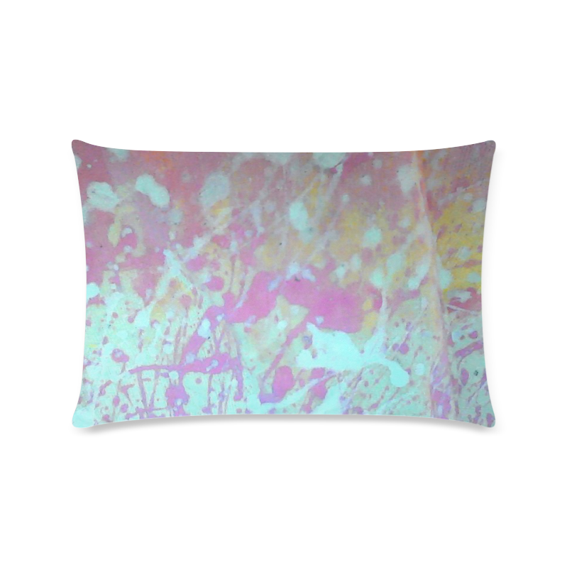Abstract SPLASH Custom Zippered Pillow Case 16"x24"(Twin Sides)
