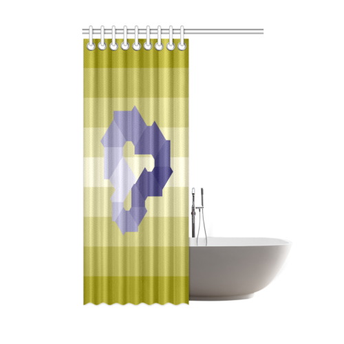Square Spectrum (Violet) Shower Curtain 48"x72"