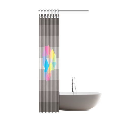 Square Spectrum (Rainbow) Shower Curtain 36"x72"