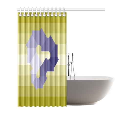Square Spectrum (Violet) Shower Curtain 66"x72"
