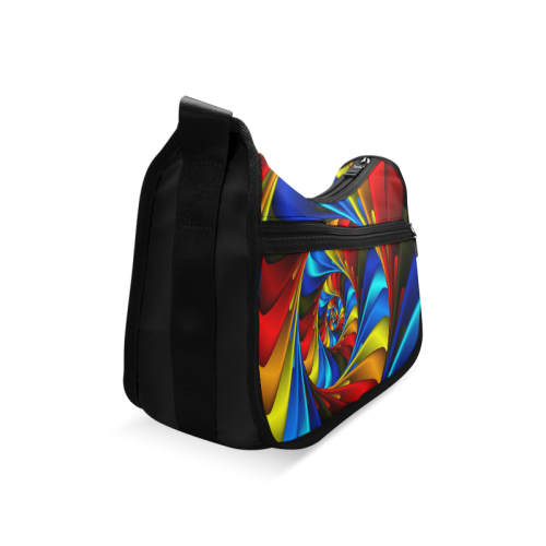 Colorful Spiral Fractal Crossbody Bags (Model 1616)