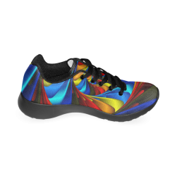 Psychedelic Rainbow Spiral Men’s Running Shoes (Model 020)