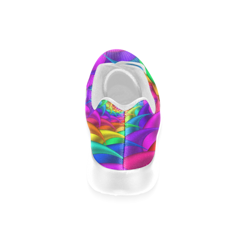 Psychedelic Rainbow Spiral Men’s Running Shoes (Model 020)