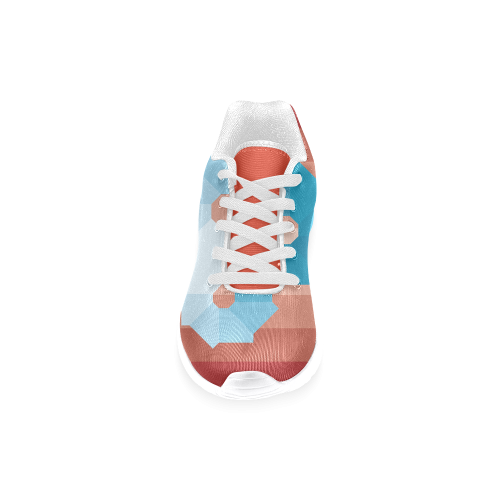 Square Spectrum (Cyan) Women’s Running Shoes (Model 020)