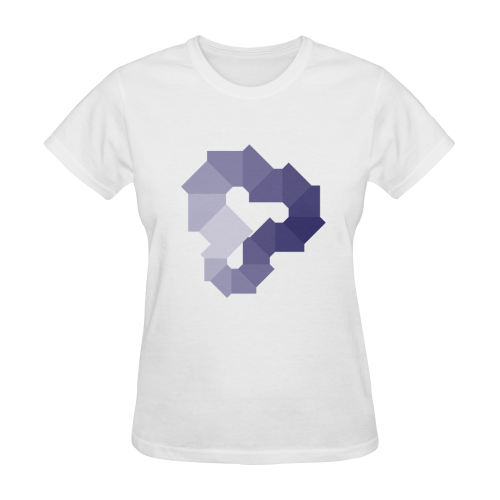 Square Spectrum (Violet) Sunny Women's T-shirt (Model T05)