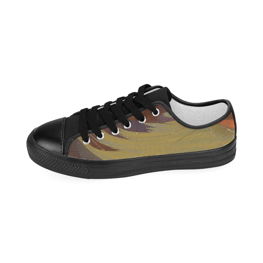 BOLD ABSTRACT Women's Classic Canvas Shoes (Model 018)