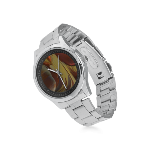 BOLD ABSTRACT Men's Stainless Steel Watch(Model 104)