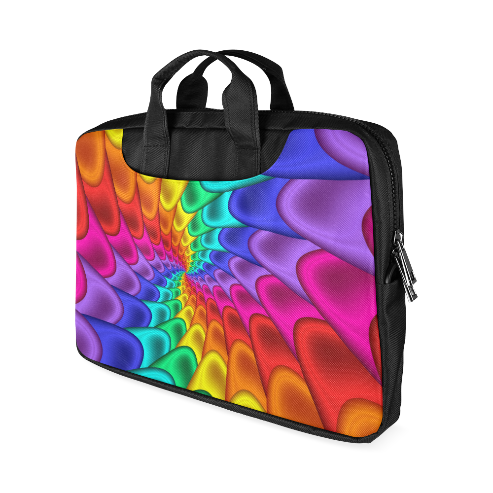 Psychedelic Rainbow Spiral Macbook Air Laptop Bag 13" Macbook Air 13"（Two sides）